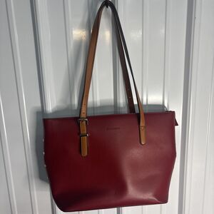 WESTBRONCO RED TOTE BAG EUC